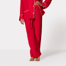 Load image into Gallery viewer, THE PANT - Red/Crème Piping
