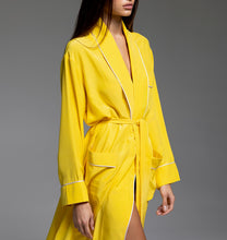 Load image into Gallery viewer, THE ROBE - Yellow with White Piping
