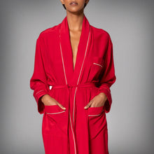 Load image into Gallery viewer, THE ROBE - Red with Crème Piping
