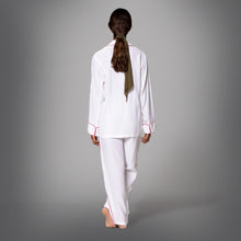Load image into Gallery viewer, THE LEISUREWEAR SET - White with Red Piping
