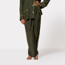 Load image into Gallery viewer, THE PANT - Deep Green/Yellow Piping
