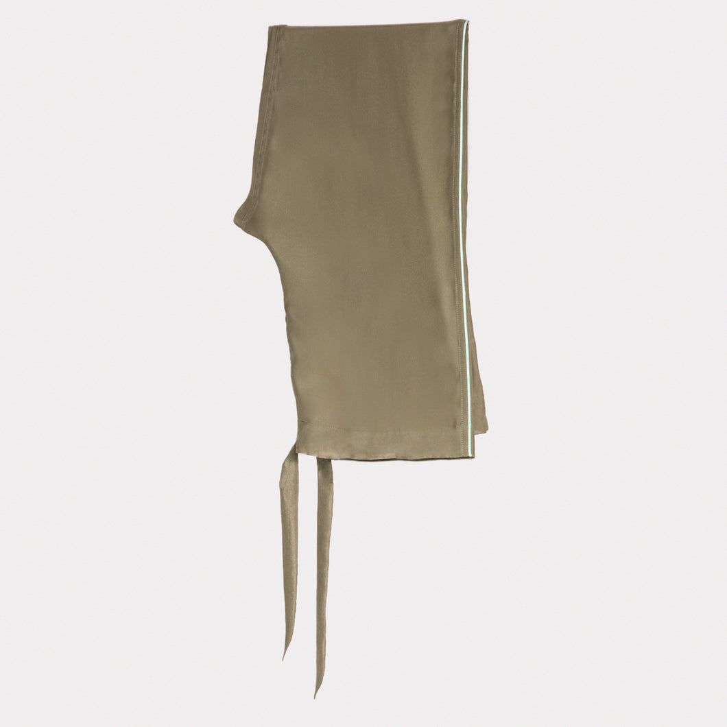 THE PANT - Khaki/Aqua Blue Piping