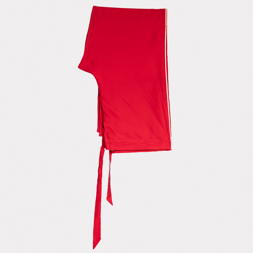 THE PANT - Red/Crème Piping