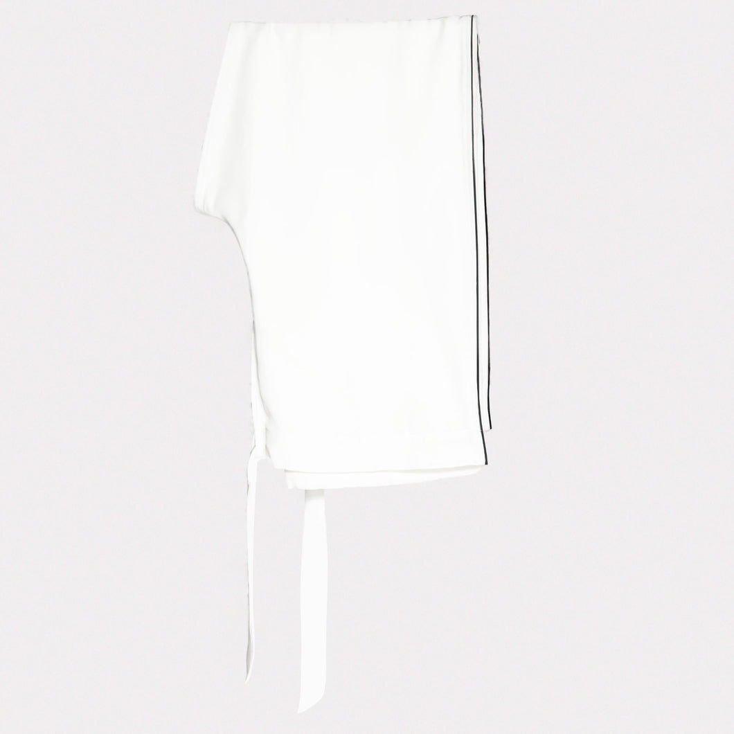 THE PANT - White/Black Piping