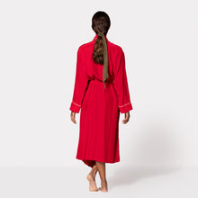 Load image into Gallery viewer, THE ROBE - Red with Crème Piping
