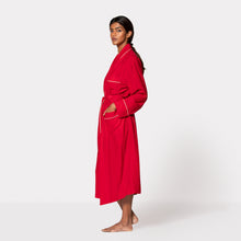 Load image into Gallery viewer, THE ROBE - Red with Crème Piping
